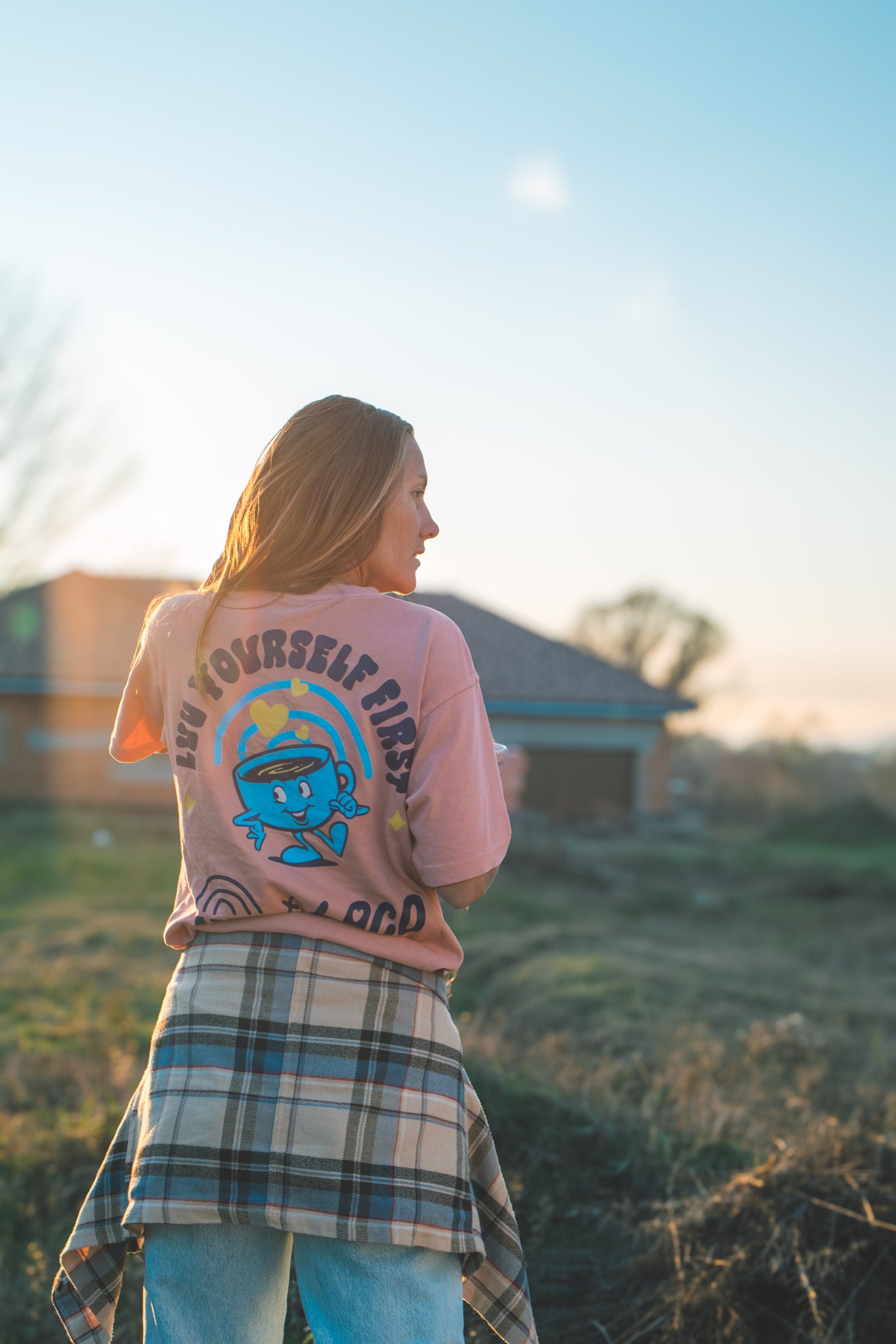 Luv yourself first sweat shirt