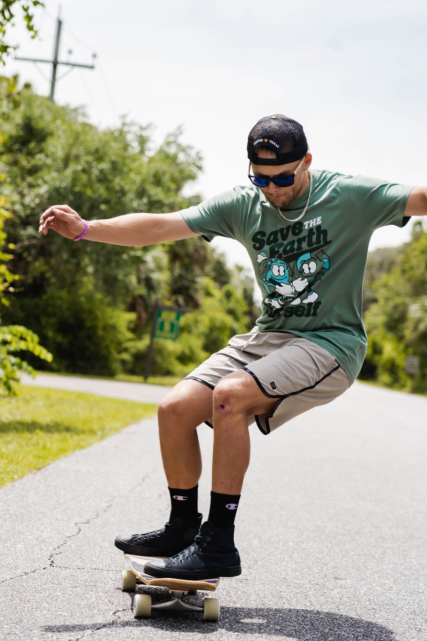 LACO Save The Earth Tee Skateboarding