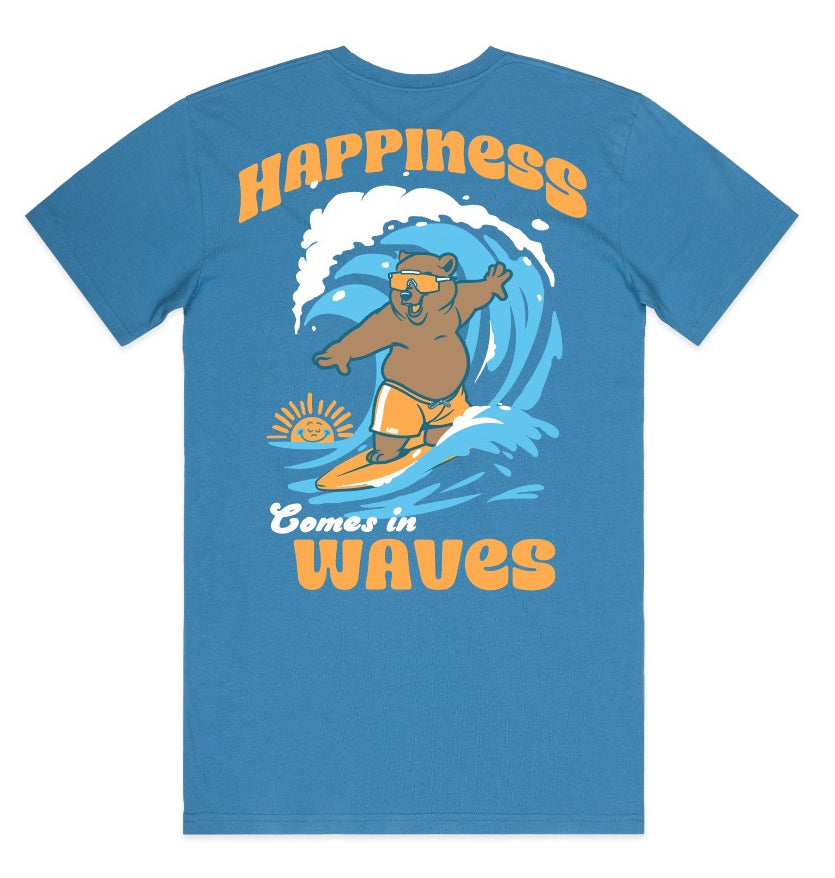 LACO x Bad Boys Open Volleyball Happiness Comes In Waves T-Shirt